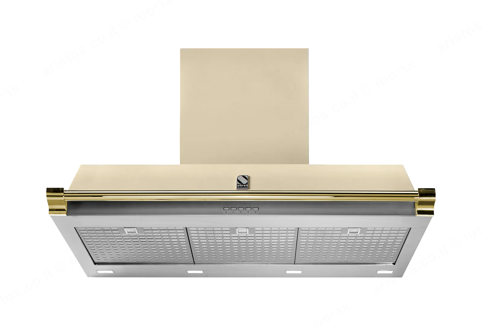 Steel קולט אדים 100 ס"מ סדרת Ascot תוצרת Steel דגם AKL100 גימור שמנת — תמונה 4